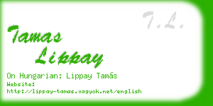 tamas lippay business card